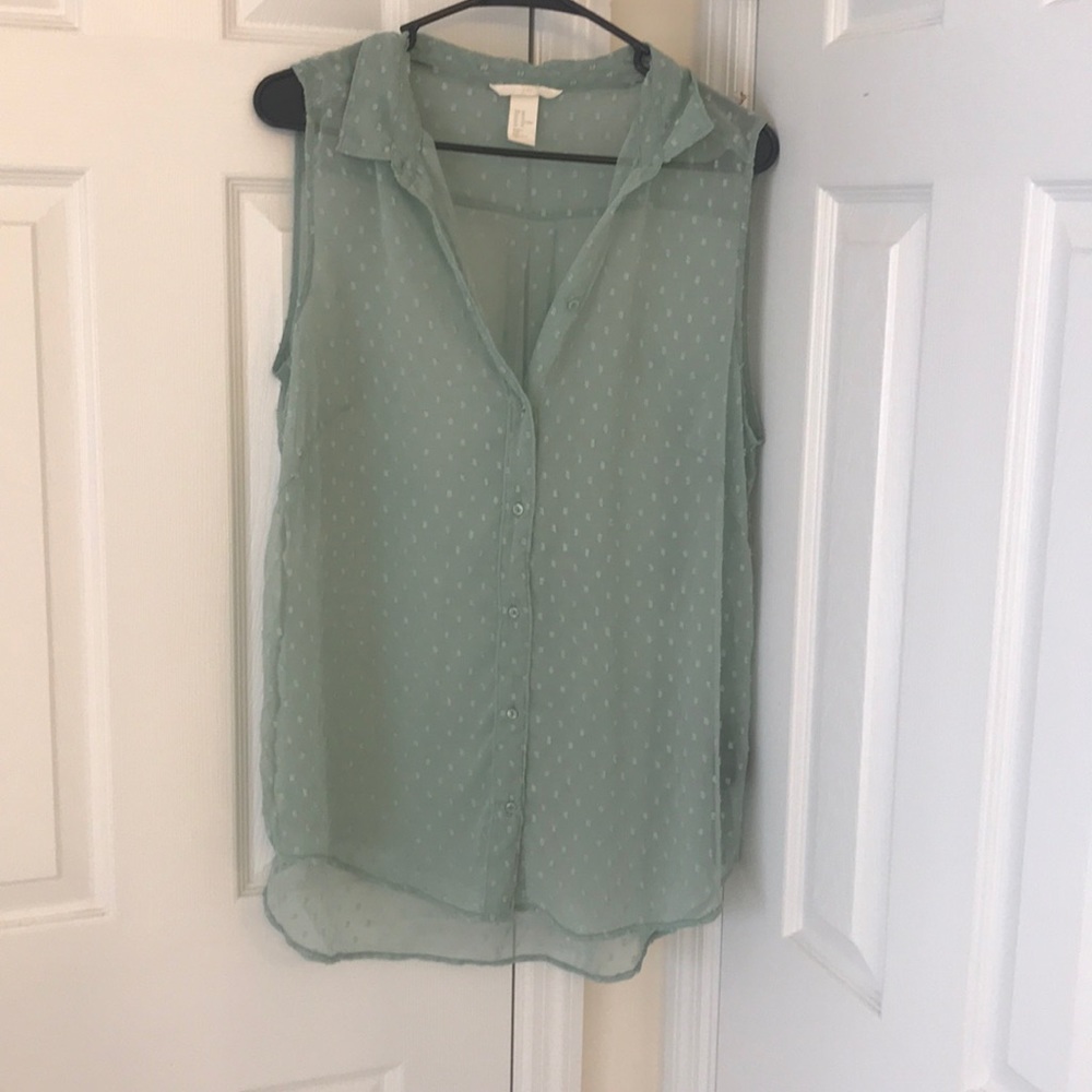 Mint colored blouse